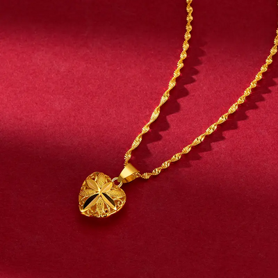 Aura Gold Plated Heart Necklace (High Quality)