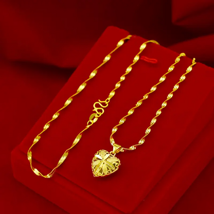 Aura Gold Plated Heart Necklace (High Quality)