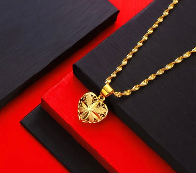 Aura Gold Plated Heart Necklace (High Quality)