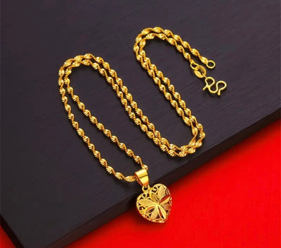Aura Gold Plated Heart Necklace (High Quality)