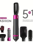 Hot Air Brush Dry, Style, and Volumize with Ionic Technology (5-in-1)