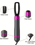 Hot Air Brush Dry, Style, and Volumize with Ionic Technology (5-in-1)