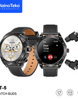 Haino Teko ST5 Waterproof Smartwatch with Built-In Earbuds & AMOLED Display