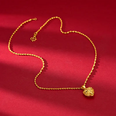Aura Gold Plated Heart Necklace (High Quality)